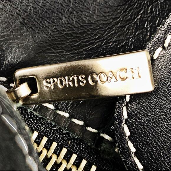 Coach Vintage Sports Black Leather Small Tote Bag - Picture 7 of 10